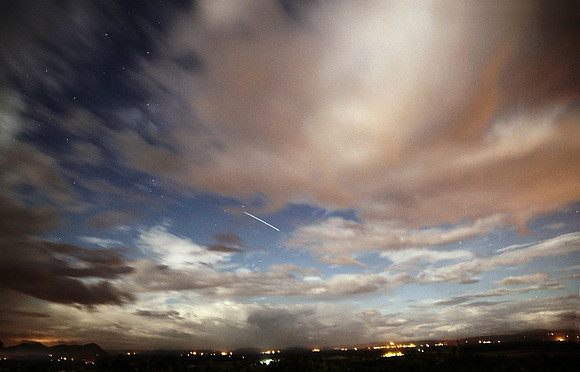 Meteor overlooking Llanymynech